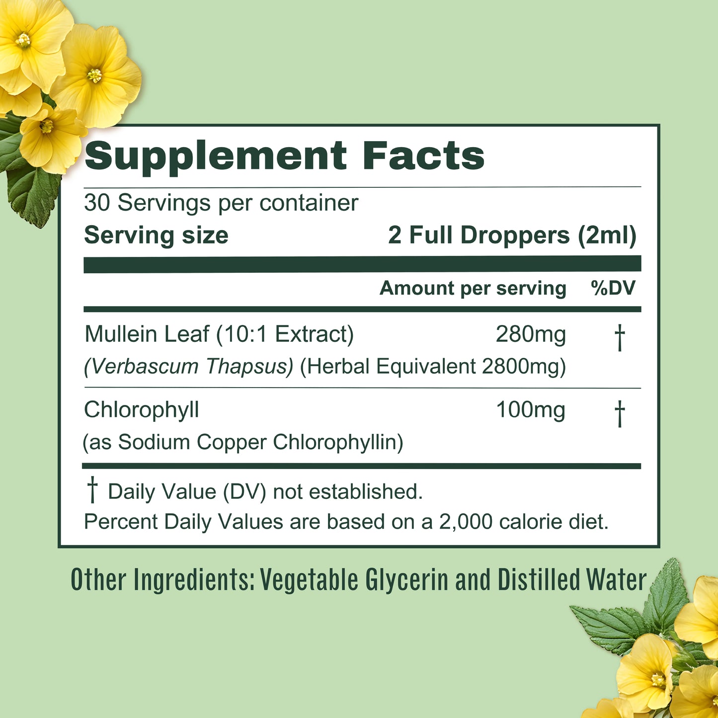 Zeytova Mullein Leaf Extract Drops